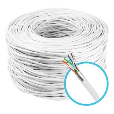Imagem de Cabo Lan 4 Pares Cat5E Cftv Blindado Com 100Mts Silver - New Line Cabl