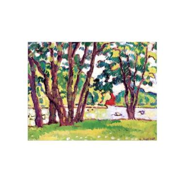 Imagem de Impressão em tela de paisagem-Famous Wall Art Picture-Forest 3-Poster for Living Room Bathroom Decor 60x80cm24x31in Sem moldura