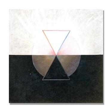 Imagem de Pôster Hilma Af Klint (The Swan, No. 13), reproduções de pinturas famosas, imagem de arte abstrata para sala de estar quarto decoração de casa. 80 x 80 cm-31,5 x 31,5 pol. Apenas tela