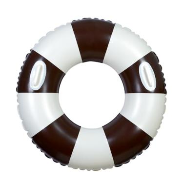 Imagem de owntide Boia De Natação Grande Com Alças Para Crianças E Adultos, Câmaras De Ar Listradas Clássicas De 35 Polegadas, Boias Infláveis Para Piscina, Boias Nuas, Boias De Piscina Tamanho Adulto Para Fe