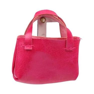 Imagem de Mini Bolsa De Boneca Infantil Em Couro Para Decoração De Bonecas E Bri