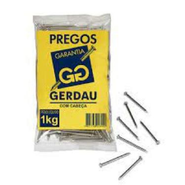 Imagem de Prego gerdau c/c 1kg - 18 x 27 - GERAL