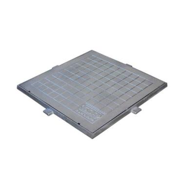 Imagem de Tampa Tampão De Chão Alumínio Dupla Vedação Simples 50x50cm - GDA Indu