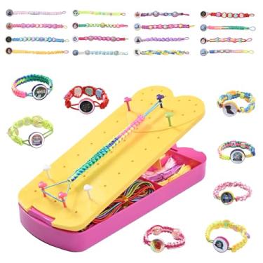 Imagem de QDGMXIV Kit de fabricação de pulseiras para meninas 7, 8, 9, 10, 11, 12 anos, artes e artesanato, presentes infantis para aniversário