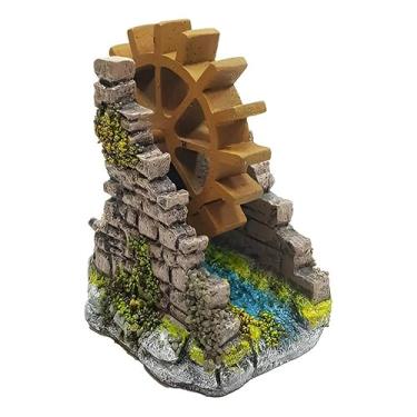 Imagem de Enfeite Aquario, Enfeite para AquáRio, Moinho Roda D'áGua Oxigenador(9 * 6 * 8cm)