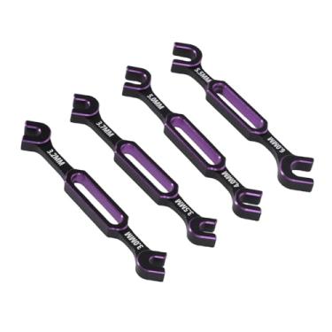 Imagem de RiToEasysports Rc Ferramentas, Universal 4 Pcs Rc Porca Bola Joint Removedor Tensor Chave Para Controle Remoto Crawler Barco Do Carro (Roxo)