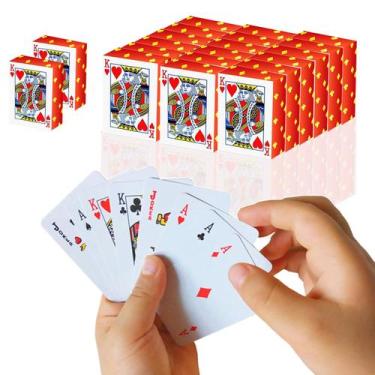Imagem de Mini baralho de cartas SHOWHIHI, pacote de 20, mini baralho de cartas 