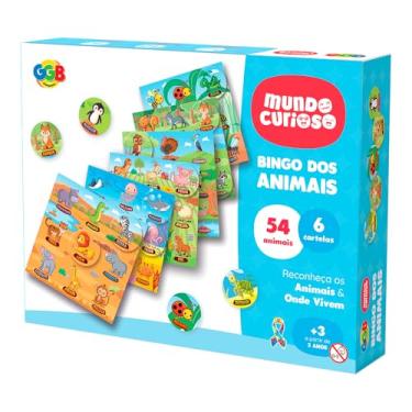 Imagem de GGB Plast Brinquedo Educativo Infantil Bingo dos animais