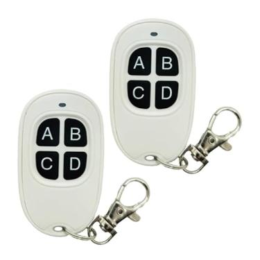 Imagem de Twins Kit2 Controle remoto universal sem fio para porta elétrica de garagem Duplica e substitui o controle remoto original para sistemas de travamento central do carro ABCD