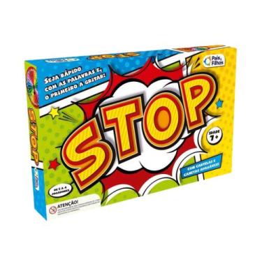 Imagem de Jogo Stop com Cartelas e Canetas Apagáveis Pais e Filhos - 7172-1
