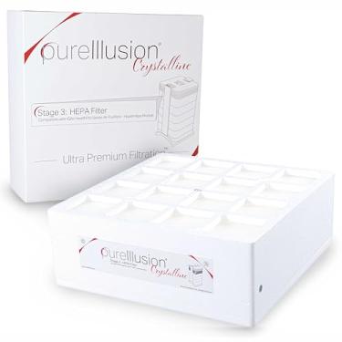 Imagem de Filtro HEPA PureIllusion testado cientificamente para purificador de ar da série IQAir HealthPro – Filtro Hepa Ultra Premium True para Módulo HyperHepa – Cristalino genuíno