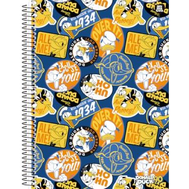 Imagem de Caderno Universitário Animativa, 10 matérias, 160 folhas, Capa Dura, Donald, Pacote com 4