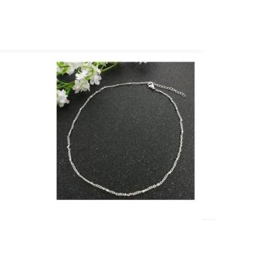 Imagem de Tornozeleira Feminina Nó Banhada Ouro Prata Tifani