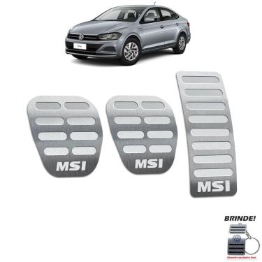 Imagem de Pedaleiras Manual Virtus Msi 2018 2019 2020 PRATA