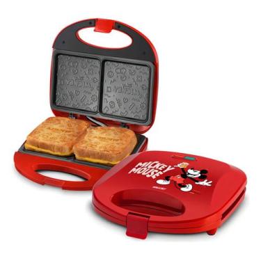 Imagem de Sanduicheira Mickey Mouse Funny Plates Mallory Cor Vermelho, 220V
