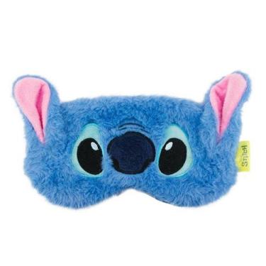 Imagem de Máscara De Dormir Pelúcia Azul Stitch Disney