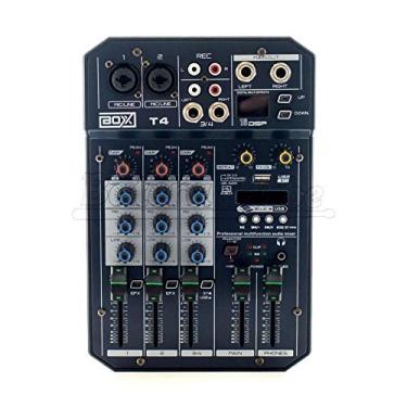 Imagem de Mixer BOXX T4 Mesa de Som 3 Canais para Lives e Gravações Interface Plug and Play para Smartphones