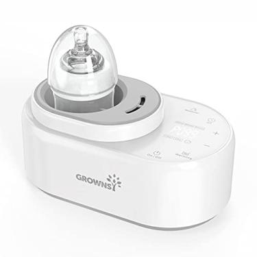 Imagem de GROWNSY Aquecedor de mamadeira Aquecedor de leite rápido sem água Aquecedor de comida para bebê e secador para leite materno e fórmula 1 unidade (pacote com 1) Branco