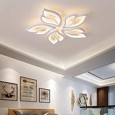 Imagem de Luminária de teto LED para sala de estar, luminária de teto regulável com controle remoto, luminária de teto moderna para quarto, luminária de teto para quarto infantil, luminária de teto pa