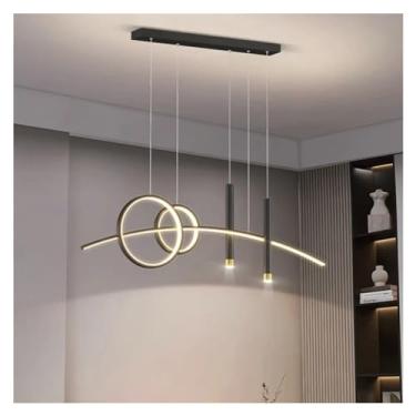 Imagem de Lustre LED moderno pendente para decoração de sala de jantar e quarto