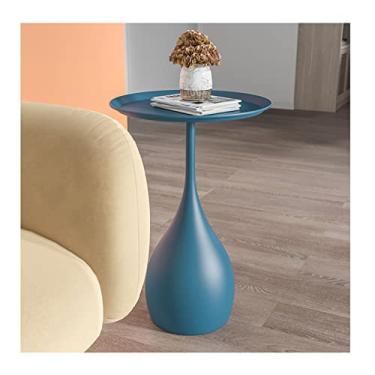 Imagem de AKALNNB Mesa lateral, sofá mesas laterais mesa lateral redonda moderna sala de estar sofá mesa lateral pequena mesa de cabeceira quarto mesa de cabeceira escritório mini mesa de centro mesa de centro