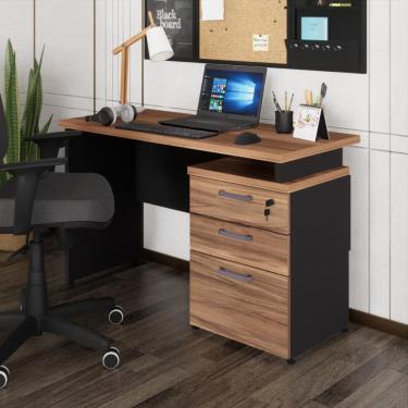 Imagem de Escrivaninha 120cm com 3 Gavetas Flex Multimóveis CR25311