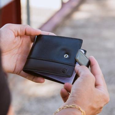 Imagem de Carteira Masculina Couro RFID Divisórias RG CNH Porta Moedas - Kraus, 