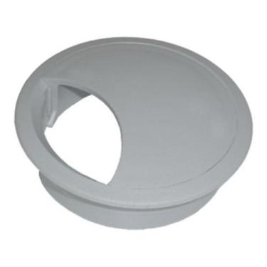 Imagem de Acabamento Passa Fio Mesa Computador Cinza 46mm Kit 06 Pçs - comercial