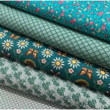 Imagem de Kit tecido tricolores  1.0x1.50mt 100%algodão - tricoline