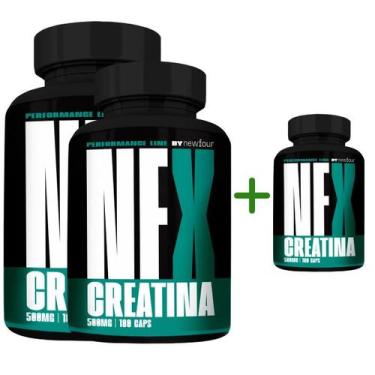Imagem de New Creatina Compre 2 Leve 3 Com Total De 540 Capsulas - New Four