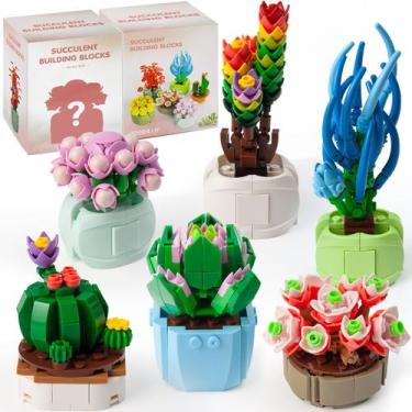 Imagem de Blocos de construção OoundArm Succulents Blind Box Series 2 unidades