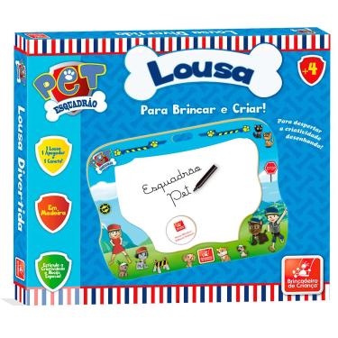Imagem de Lousa Branca Esquadrão Pet Madeira - 589 - Brincadeira De Criança
