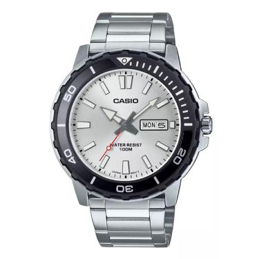 Imagem de Relógio Casio Masculino Ref: Mtd-125d-7avdf Esportivo Prateado