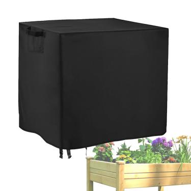 Imagem de Capa para cama de jardim elevada à prova d'água, capa de plantador de elevada ao ar livre, à prova de intempéries à prova de à prova de poeira, capas de plantador de calha de jardim