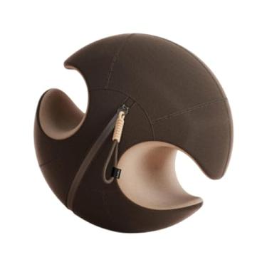 Imagem de oshhni Bola de Fitness Bola de Exercício Estabilidade Viagem Treino em Casa Ginásio 34 cm Equipamento de Fitness Bola de Pilates Bola de Equilíbrio, Marrom