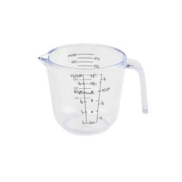 Imagem de Conjunto de copos medidores, copos de medição de líquido para cozinha - Plástico livre de BPA com balanças de medição de bico, 300 ml