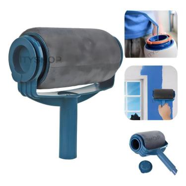 Imagem de Rolo De Pintura Com Reservatório Casa Parede Sem Sujeira