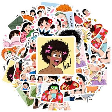 Imagem de 35 peças Emoções Expressões Personagens Desenhos Animados Papelaria Adesivos DIY Adesivos Criativos Materiais Escolares para Laptop Motocicleta Bagagem Telefone Guitarra DIY Skate Laptop Bagagem