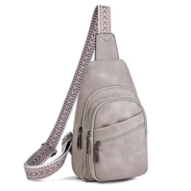 Imagem de Bolsa transversal Mroede para mulheres, pochete transversal para o peito, para viagens, compras, lazer, esporte