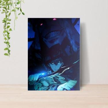 Imagem de Quadro Solo Leveling Anime A4  Placa MDF 13 - Lomi Art