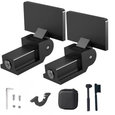 Imagem de AYZAB Dobradiças de proteção contra poeira para toca-discos AT-PL120 e AT-LP120-USB (2 peças). Escova de agulha para toca-discos e escova de limpeza. Trava/braçadeira de braço para AT-LP120