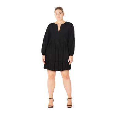 Imagem de City Chic Vestido feminino plus size - Mira Mini, Preto, 50