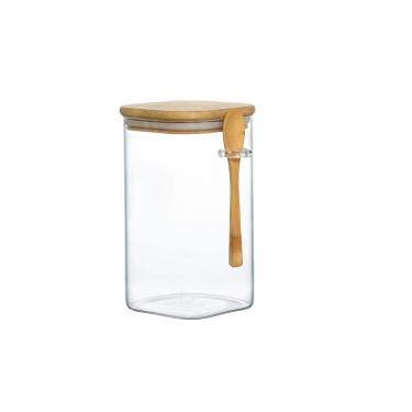 Imagem de Pote Hermético Quadrado De Vidro Liege 1,3L