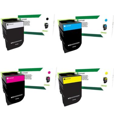 Imagem de Kit 4x Toner 78C4X I CX622 CS421 CS521 CX625 CX522 CS622