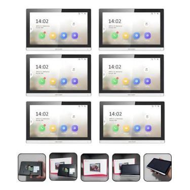 Imagem de 6x Tela Vídeo Porteiro Ip Hikvision Ds-kh6350-wte1 Wifi Novo