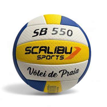 Imagem de Scalibu, Bola Volei de Praia SB 550, Sem Costura, PU/Microfibra, Unid