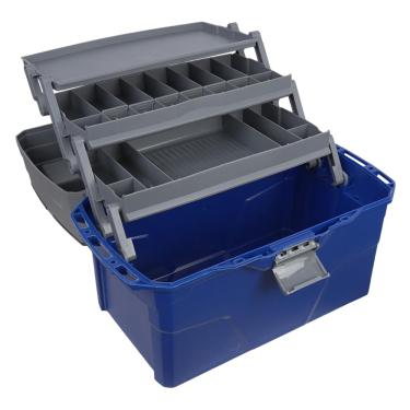 Imagem de Pesca Brasil, Maleta de Pesca, Divisórias Articuladas, Alta Resistência, Organização de Equipamentos, PB Box Max 3 Bandejas