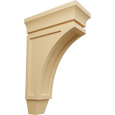 Imagem de Ekena Millwork Corbel de madeira Lucan grande Corw05X09X14LUAL, 10 cm L x 23 cm P x 35 cm A, amieiro