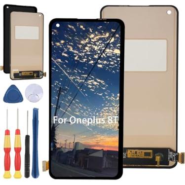 Imagem de Yuxyiony Nova tela de substituição para Oneplus 8T / 1+8T tela de reparo de tela LCD e acessórios de ferramenta de substituição