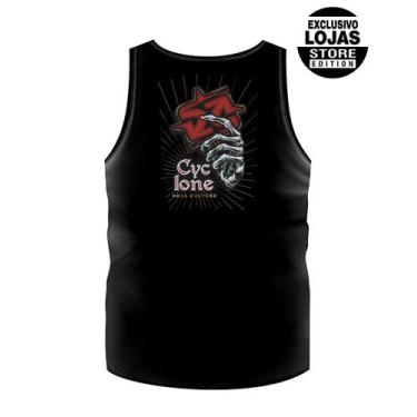 Imagem de Regata Cyclone Skull Roses Metal, Preto, M